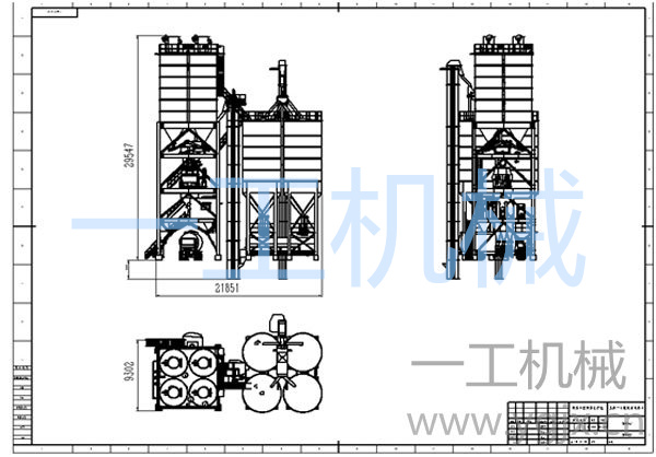 干粉砂漿生產線圖紙